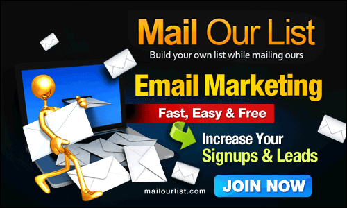 Mail a ready built list to promote your sites and services